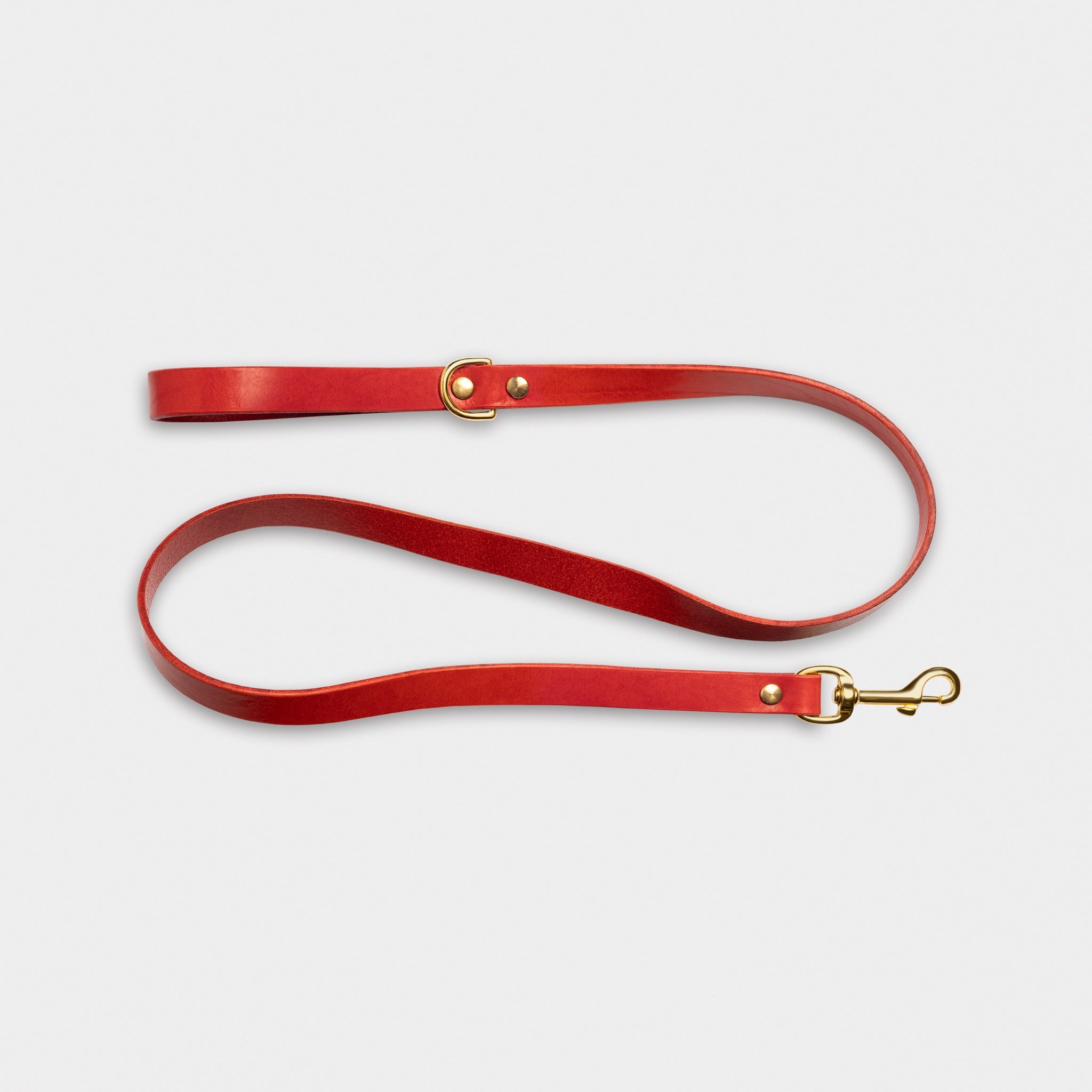 Heritage City Leather Leash in Burgundy Red