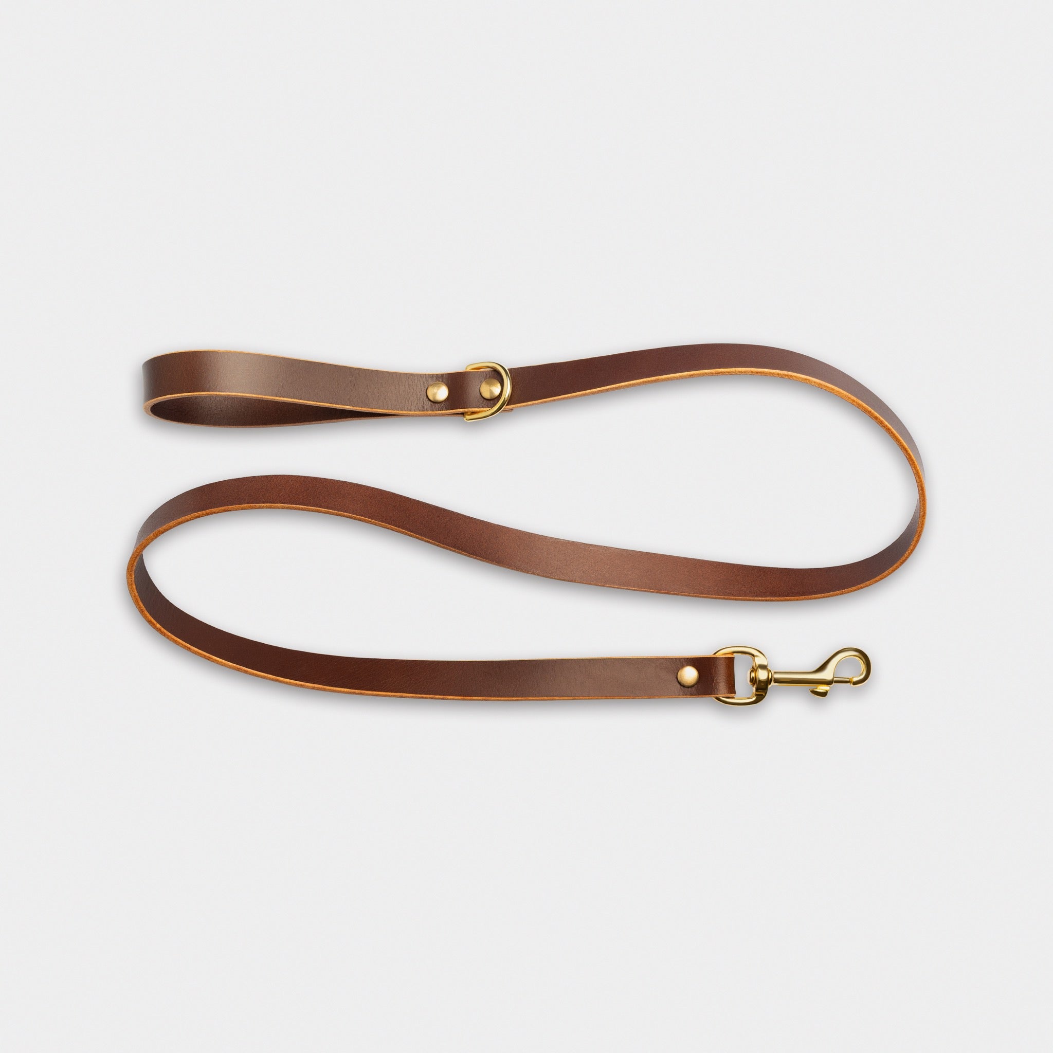 Heritage City Leather Leash in Coffee Brown