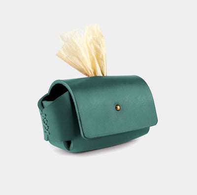 Cleo Waste Bag Dispenser in Forest Green