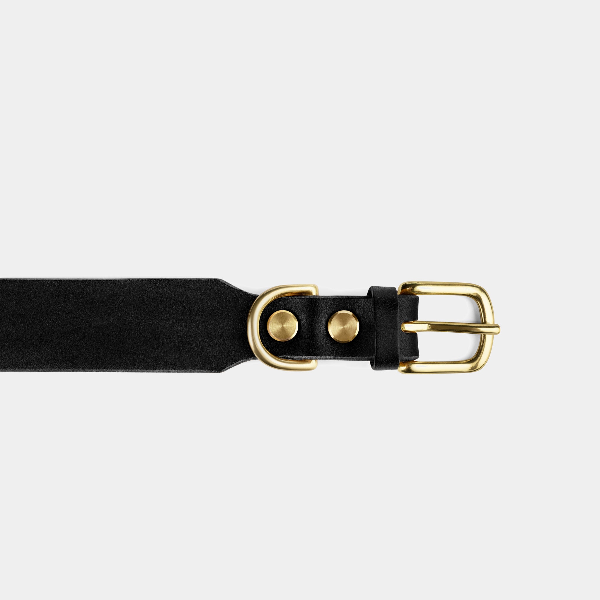 Grace Leather Collar & Aura Handsfree Leash in Noir