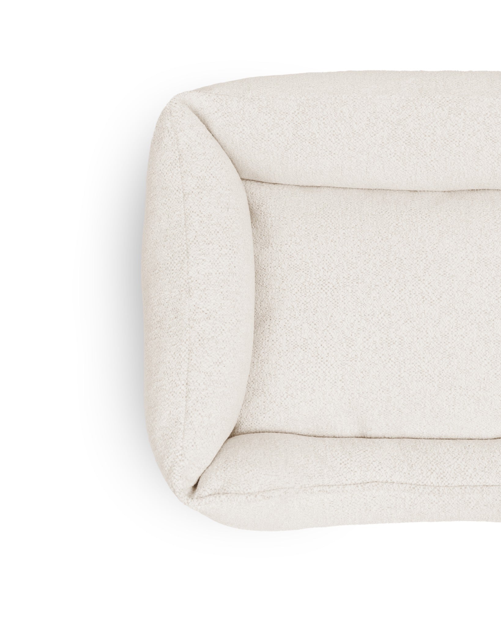 Cozy Gaya Lounge Pet Bed by The Dogs Company with soft fabric and cushioned sides, ideal for small to medium dogs.